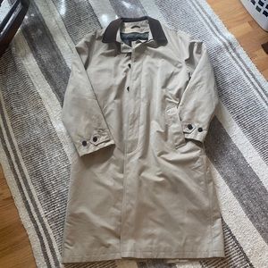 LL Bean mens trench coat